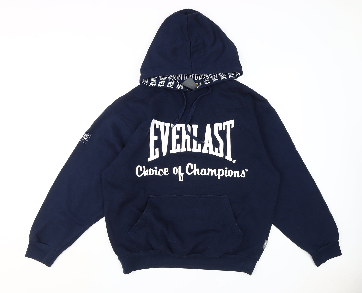 Everlast Men's Blue Pullover Hoodie M Logo Sports