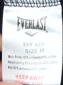 Everlast Men's Blue Pullover Hoodie M Logo Sports