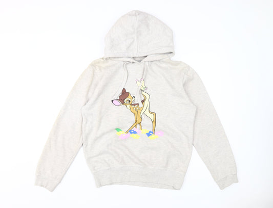 Disney Women's Beige Hoodie Size 12 Bambi Design