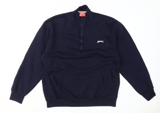 Slazenger Men's Blue XL Pullover Sweatshirt with Logo