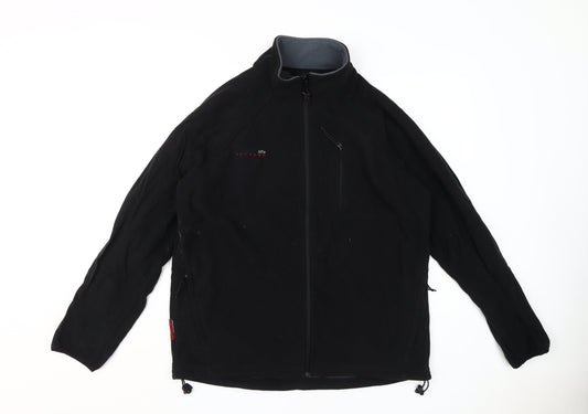 Mountain Life Men's Black Fleece Jacket L Outdoor
