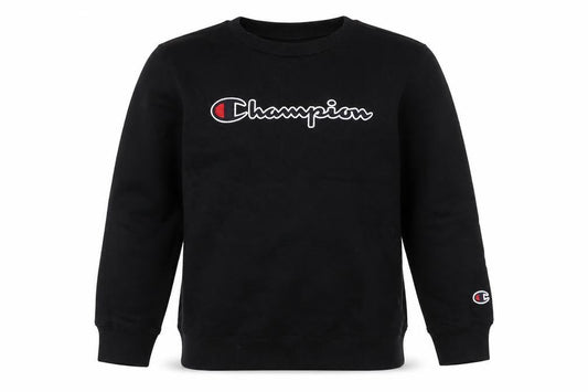 Champion Boys Black Logo Sweatshirt 9-10 Years