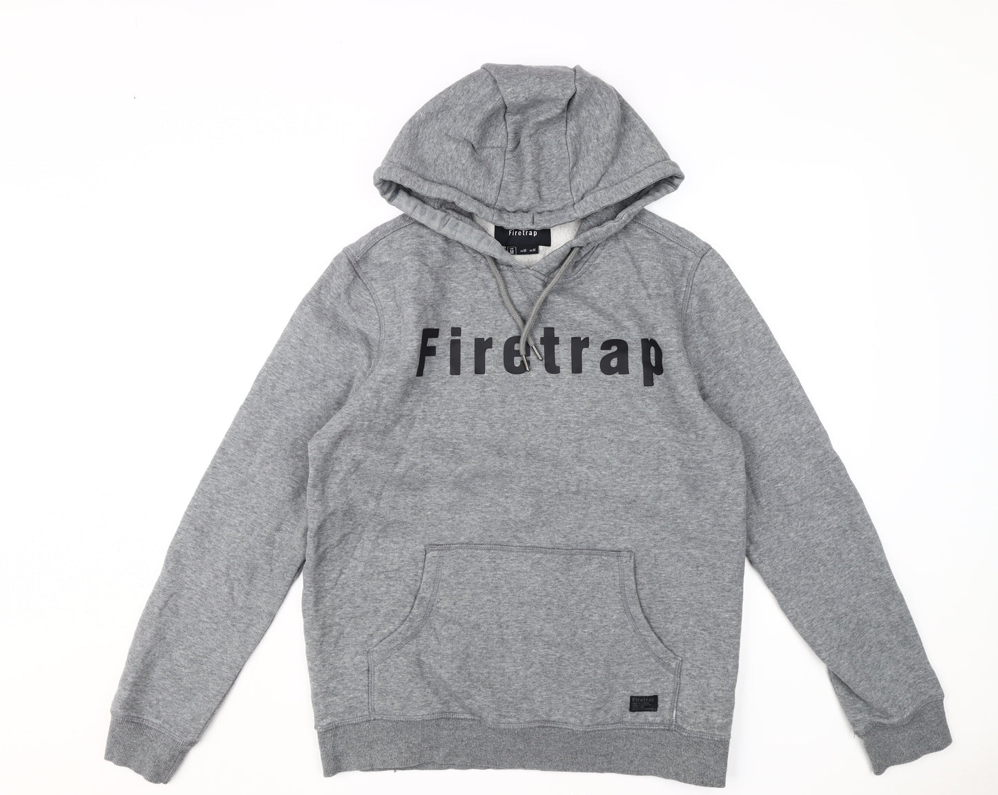 Firetrap Men's Grey Pullover Hoodie M