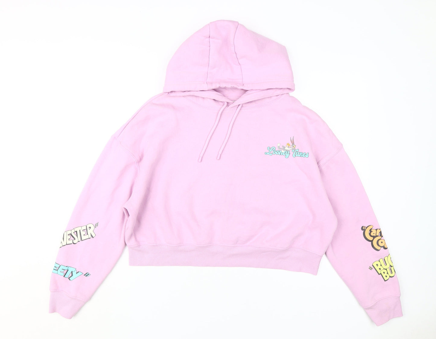 Looney Tunes Women’s Pink Hoodie - Medium - Fun Print