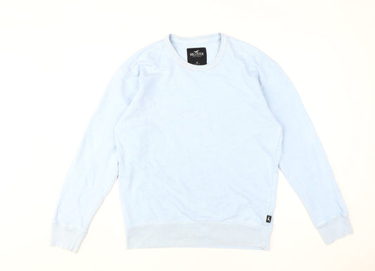 Hollister Blue Pullover Unisex Sweatshirt - Medium