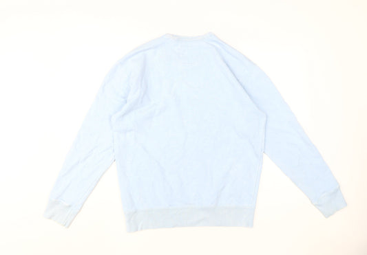 Hollister Blue Pullover Unisex Sweatshirt - Medium