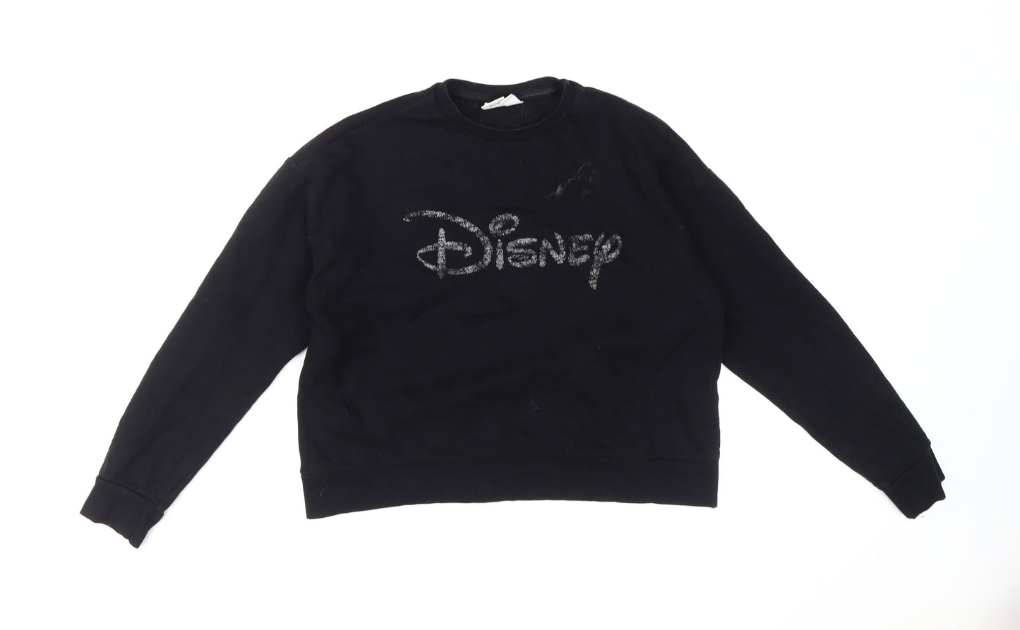Disney Women's Black Pullover Sweatshirt Size 10/12