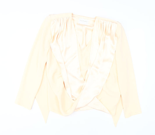Tom Bowker Women's Beige Long-Sleeve Top Size 16