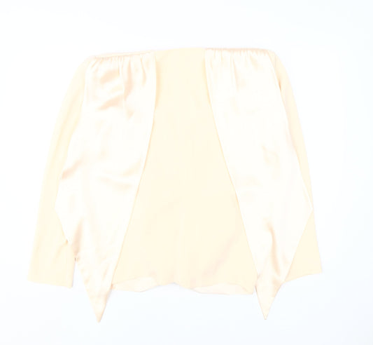 Tom Bowker Women's Beige Long-Sleeve Top Size 16
