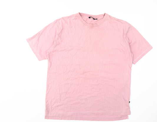 Boden Men's Pink L Crew Neck T-Shirt
