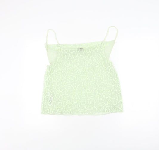 ASOS Women's Green Sequin Camisole Tank, Size 12