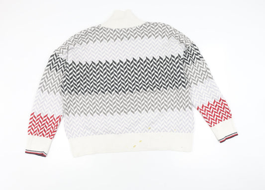 Tommy Hilfiger Women's XL Multicoloured Geometric Pullover