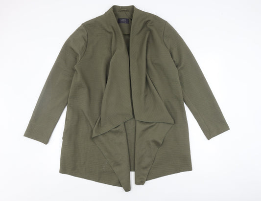 Marks and Spencer Women's Green Open Coatigan Size 14