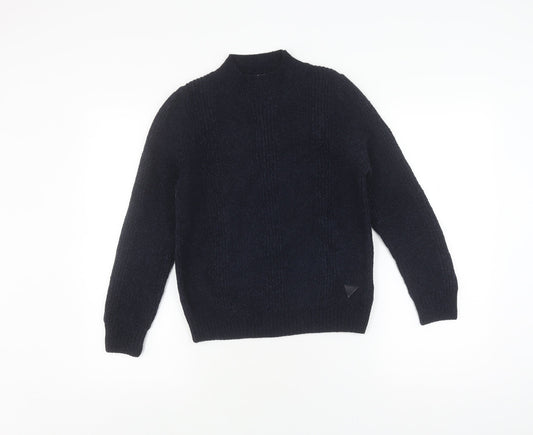 Guess Boys Black Pullover Jumper - Size 14 - Winter