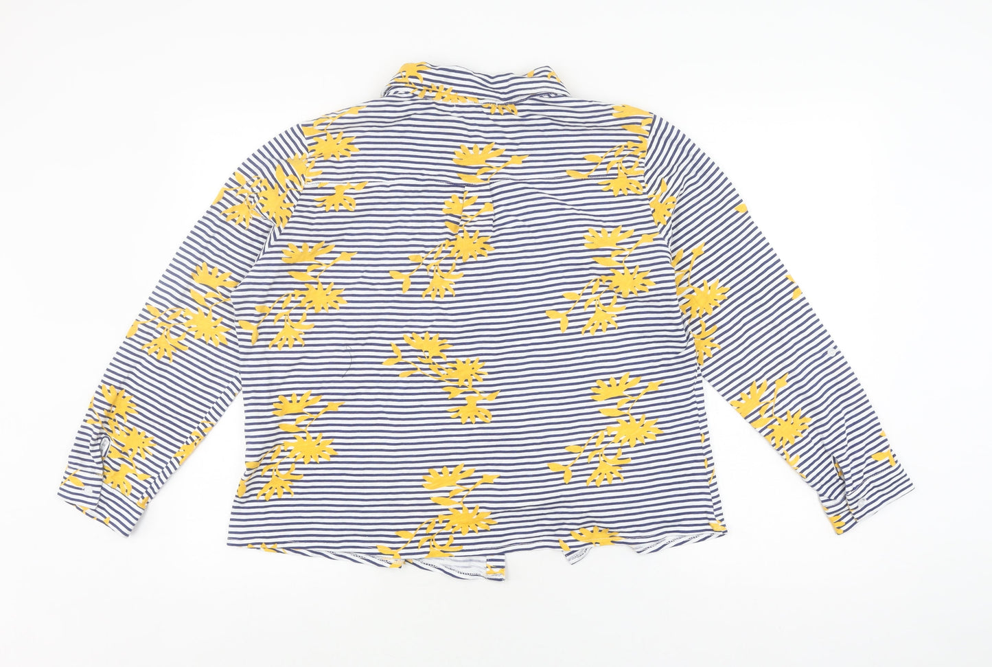 WoolOvers Women's Multicoloured Striped Blouse L