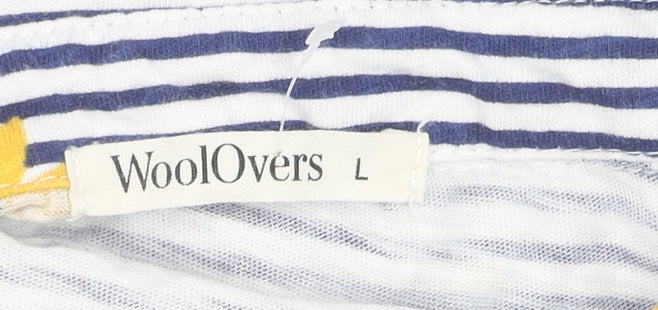 WoolOvers Women's Multicoloured Striped Blouse L