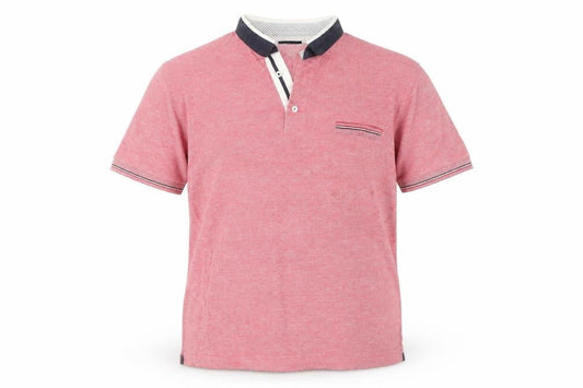 Zara Men Pink Polo Shirt, Size L, Short Sleeve Casual
