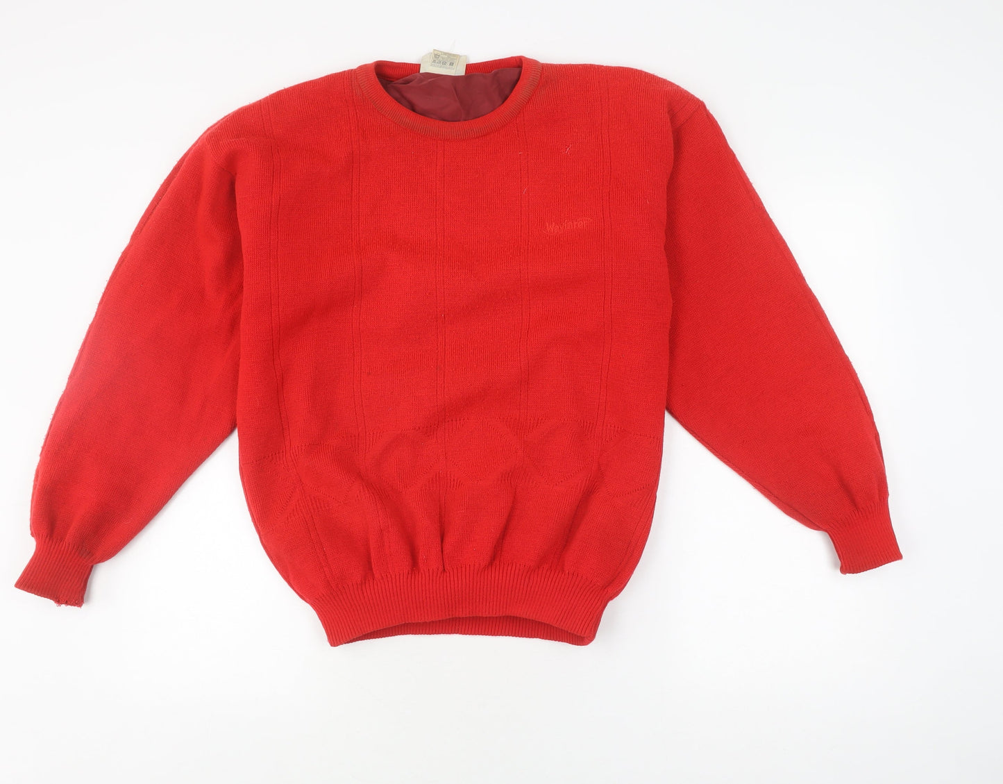 Wayfarer Men's Red Pullover Jumper S - Vintage Knit