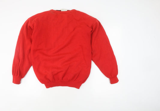 Wayfarer Men's Red Pullover Jumper S - Vintage Knit