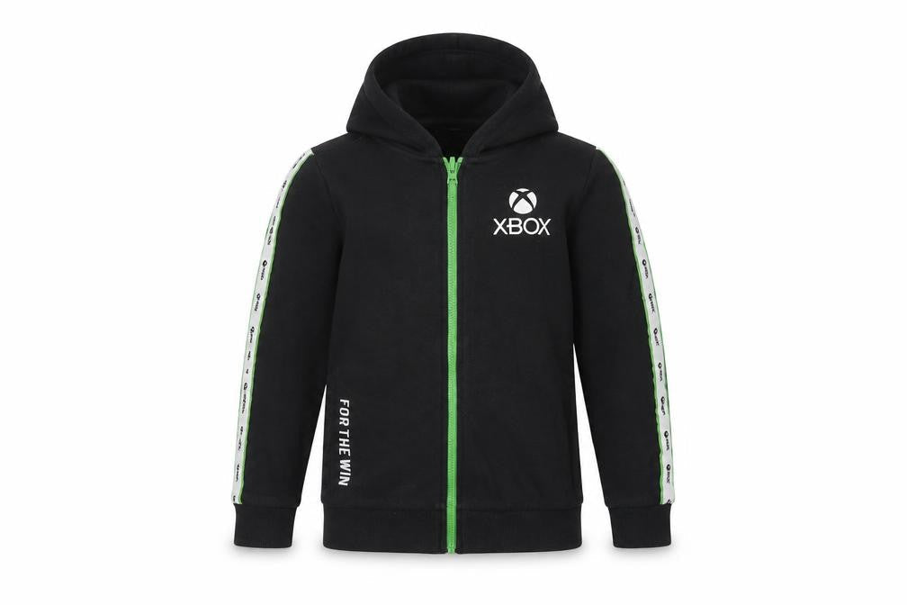 XBOX Boys Black Full Zip Hoodie - Cotton Blend, Size Unavailable