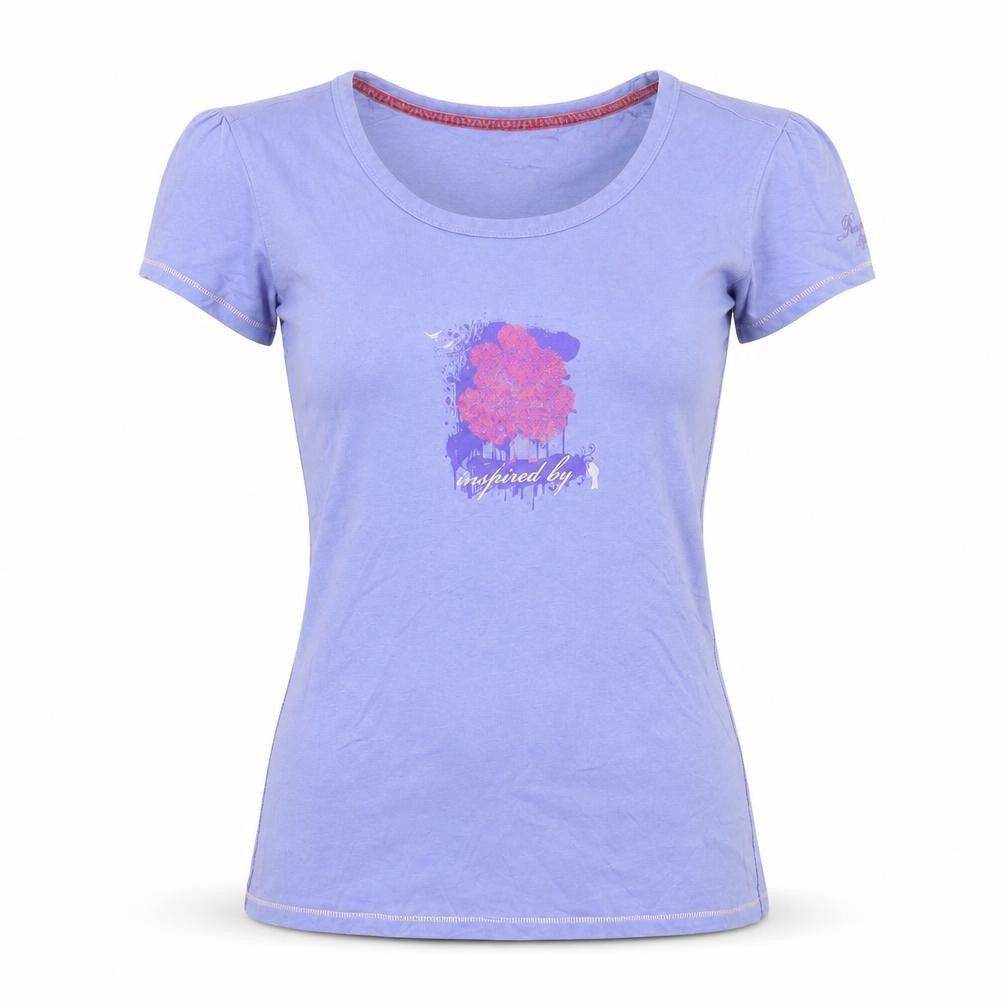 Womens UK Size 10 Regatta Purple 100% Cotton T-Shirt