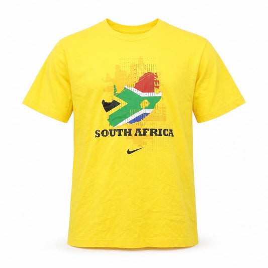 Mens UK Size S Nike Yellow  Cotton T-Shirt