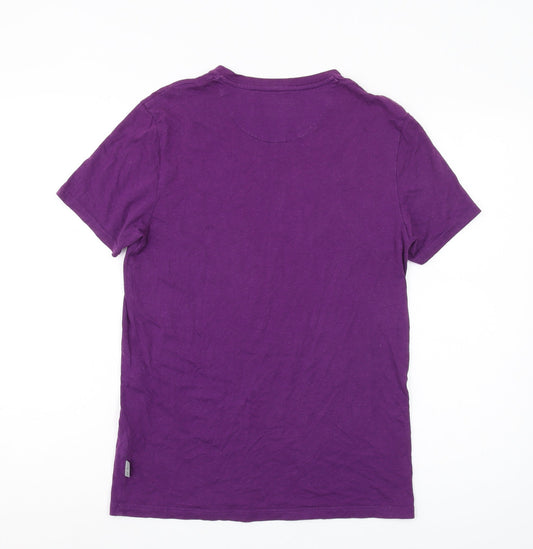 Ted Baker Men's Purple V-Neck T-Shirt M