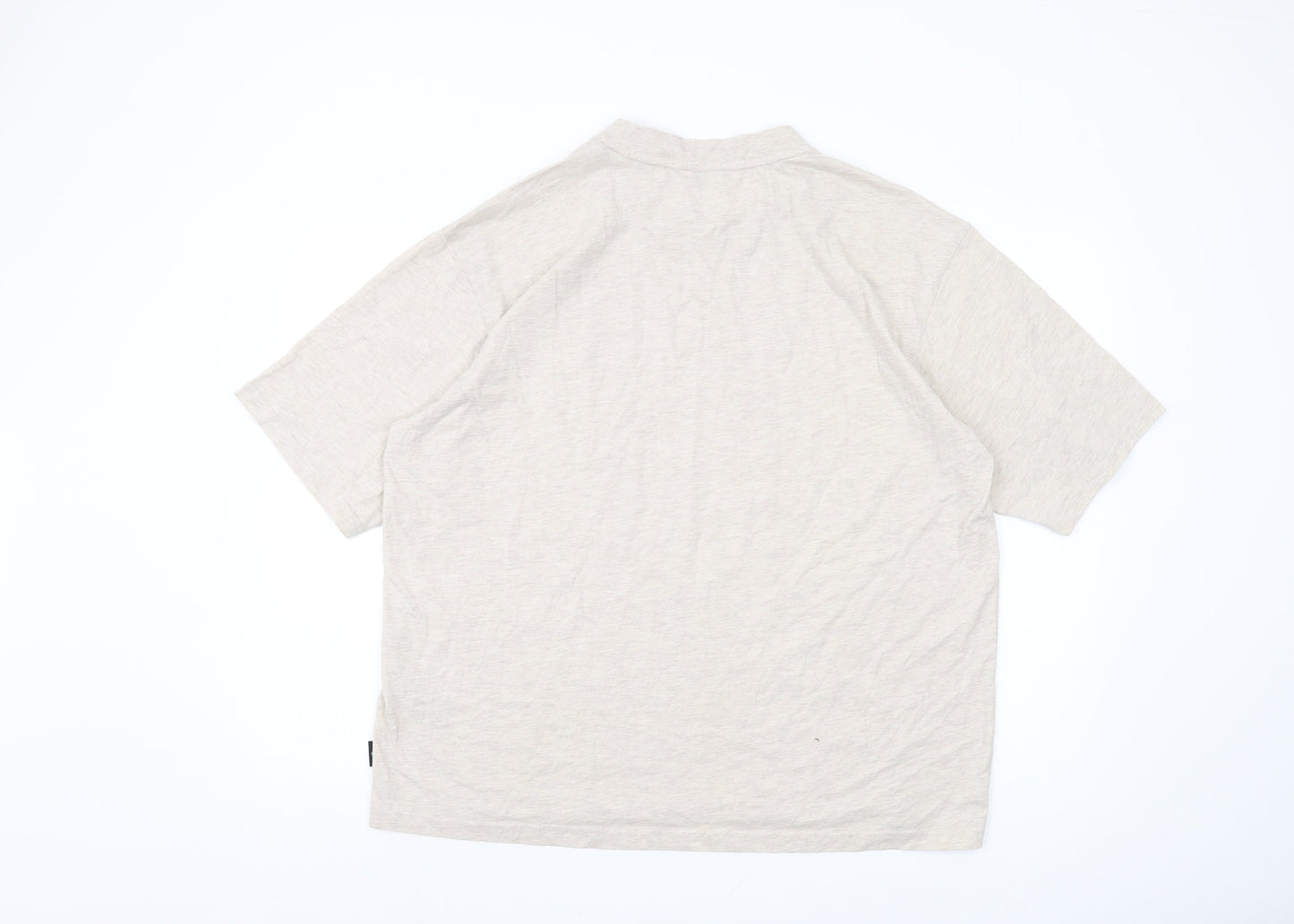 Ted Baker Men's Beige T-Shirt Large Crew Neck