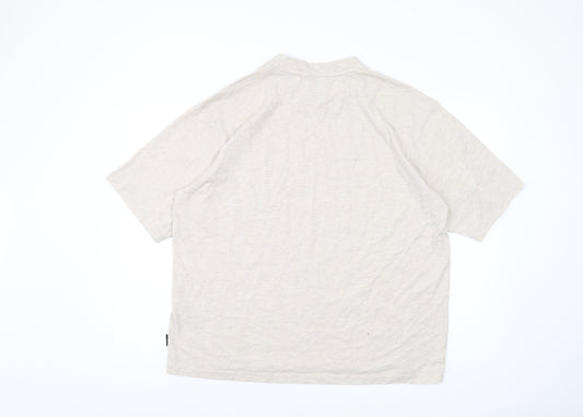 Ted Baker Men's Beige T-Shirt Large Crew Neck
