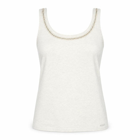 Womens UK Size S Superdry Beige Cotton Blend Tank