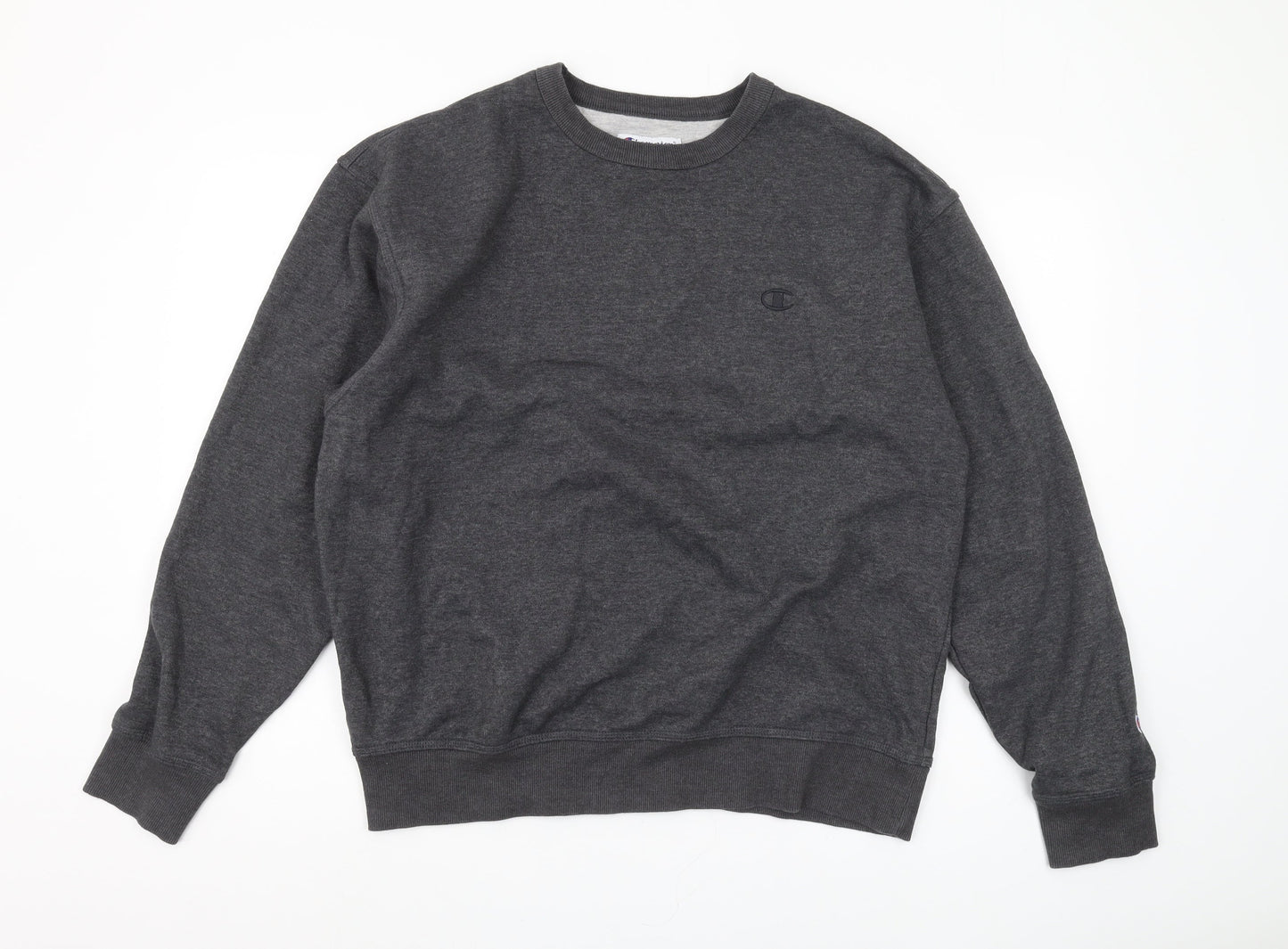 Champion Men's Grey Pullover Sweatshirt L