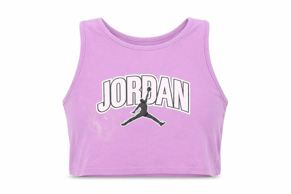 Jordan Girls Purple Cropped Tank - M