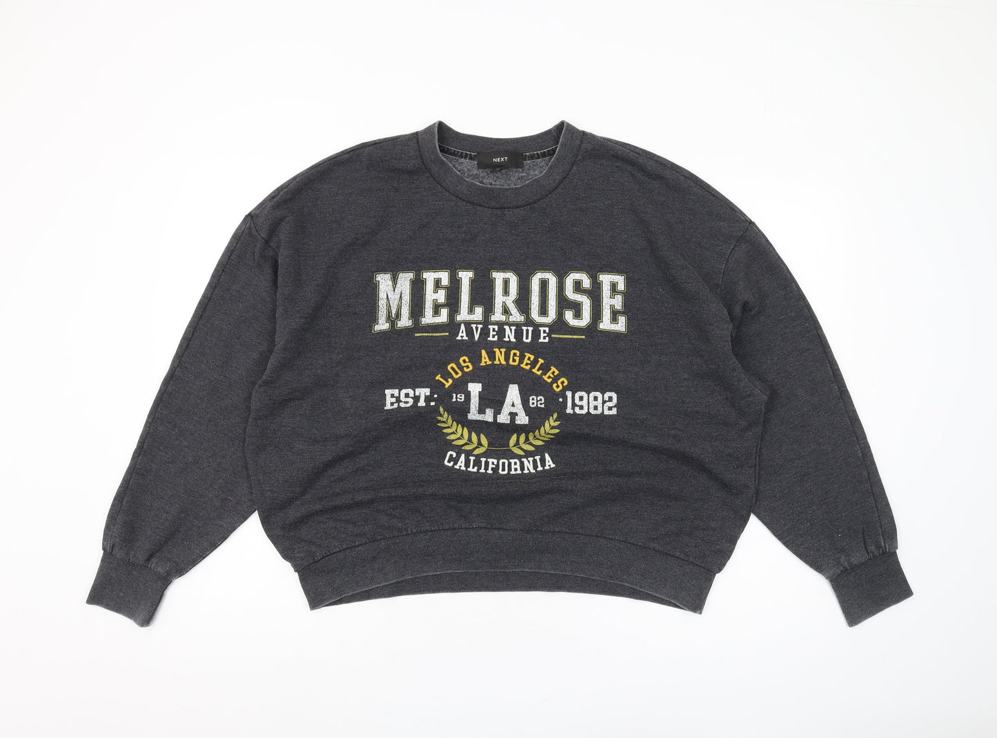 Next Women's Grey Pullover Sweatshirt, Size 12, Casual