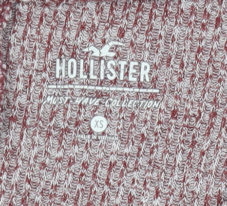 Hollister Women's Red XS Jersey Long Sleeve Knit Top