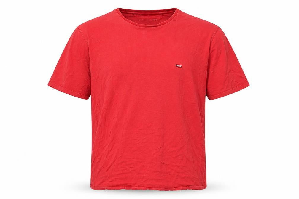Mens UK Size 2XL Levi Strauss & Co Red  Cotton T-Shirt