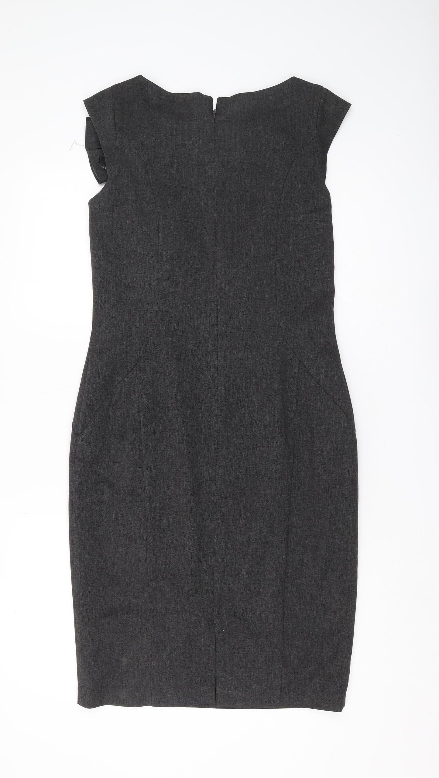 Warehouse Women's Grey Pencil Dress Size 12