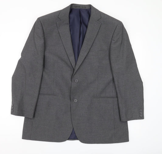 Thomas Nash Men's Grey Striped Blazer Jacket 42S