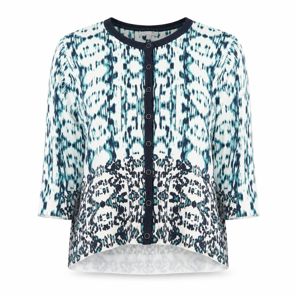 Marks and Spencer Women's Blue XS Cardigan, Geometric
