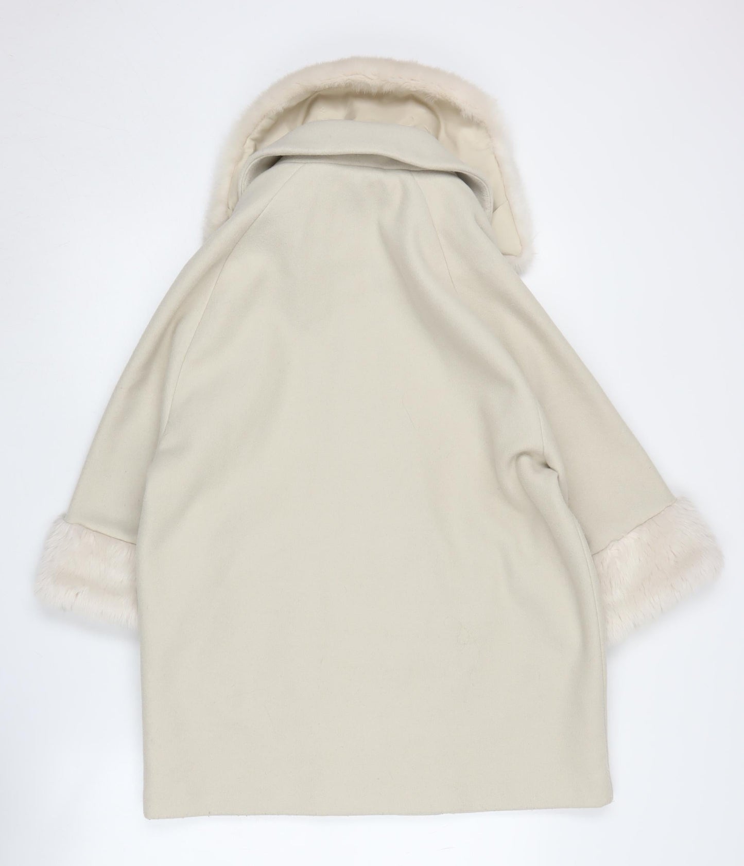 River Island Women's Ivory Biker Coat Size 6