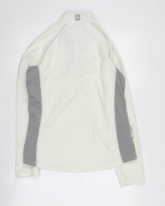Mountain Warehouse Women's Ivory Fleece 1/2 Zip Sweatshirt
