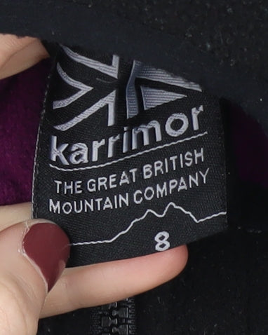 Karrimor Women's Black Fleece Jacket Size 8 Outdoor Warmth