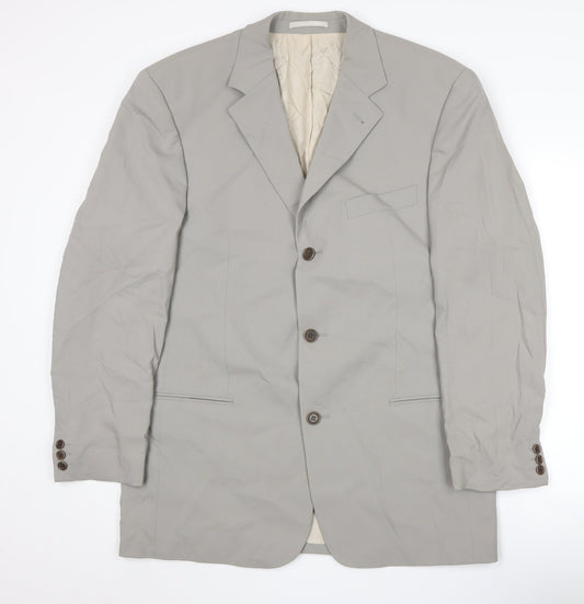 Hugo Boss Men's Grey Wool Blazer Size 42