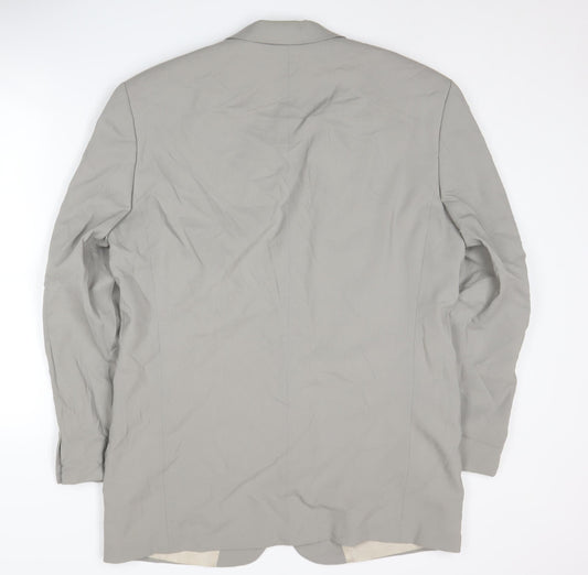 Hugo Boss Men's Grey Wool Blazer Size 42
