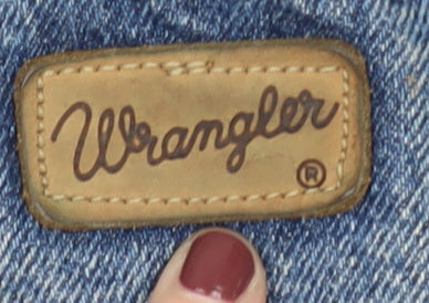 Wrangler Men's Blue Straight Jeans Size 36 Medium Wash