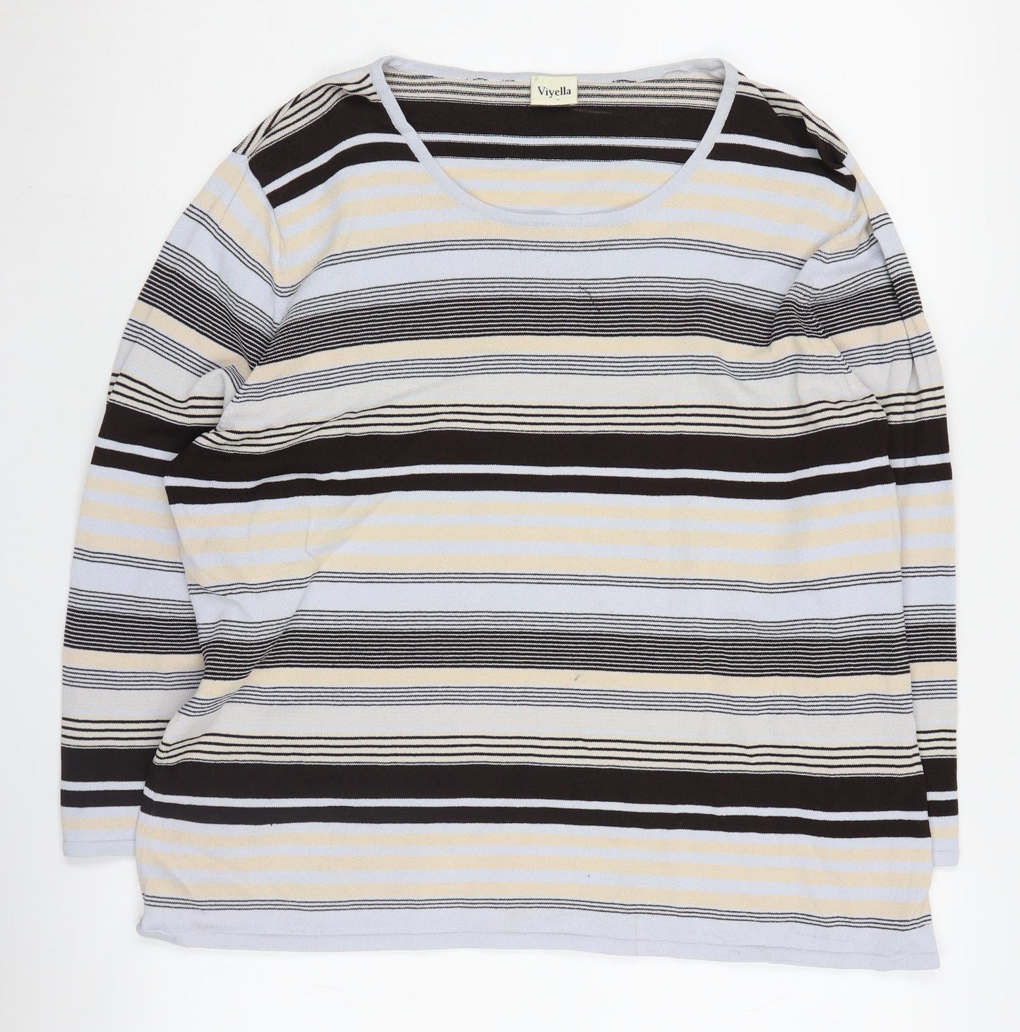 Viyella Women's Multicolour XL Stripe Knit Pullover