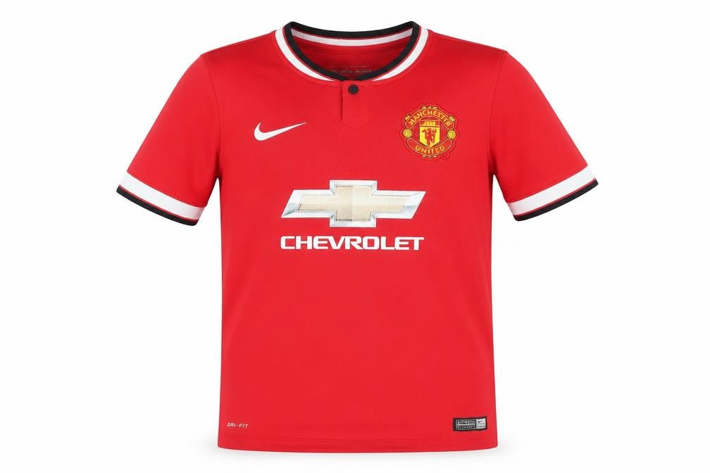 Nike Boys Red Football Jersey T-Shirt, Size S, Moisture Wicking