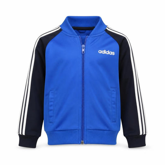 Adidas Boys Blue Track Jacket 3-4 Years Full Zip