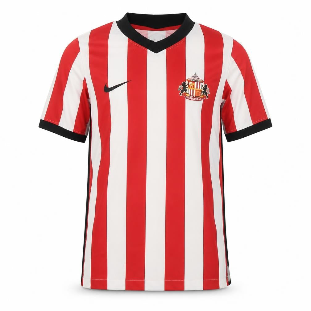 Nike Boys Red Striped Football Jersey T-Shirt M