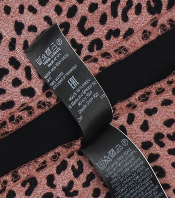Marks and Spencer Women's Multicoloured Animal Print Dress