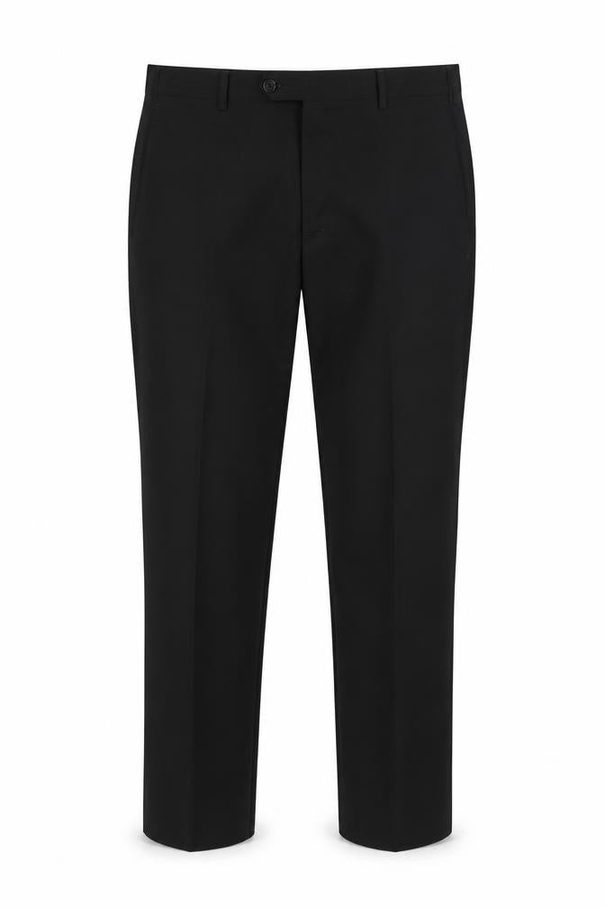 Kirkland Signature Men's Black Dress Pants, 28W 30L, Wool